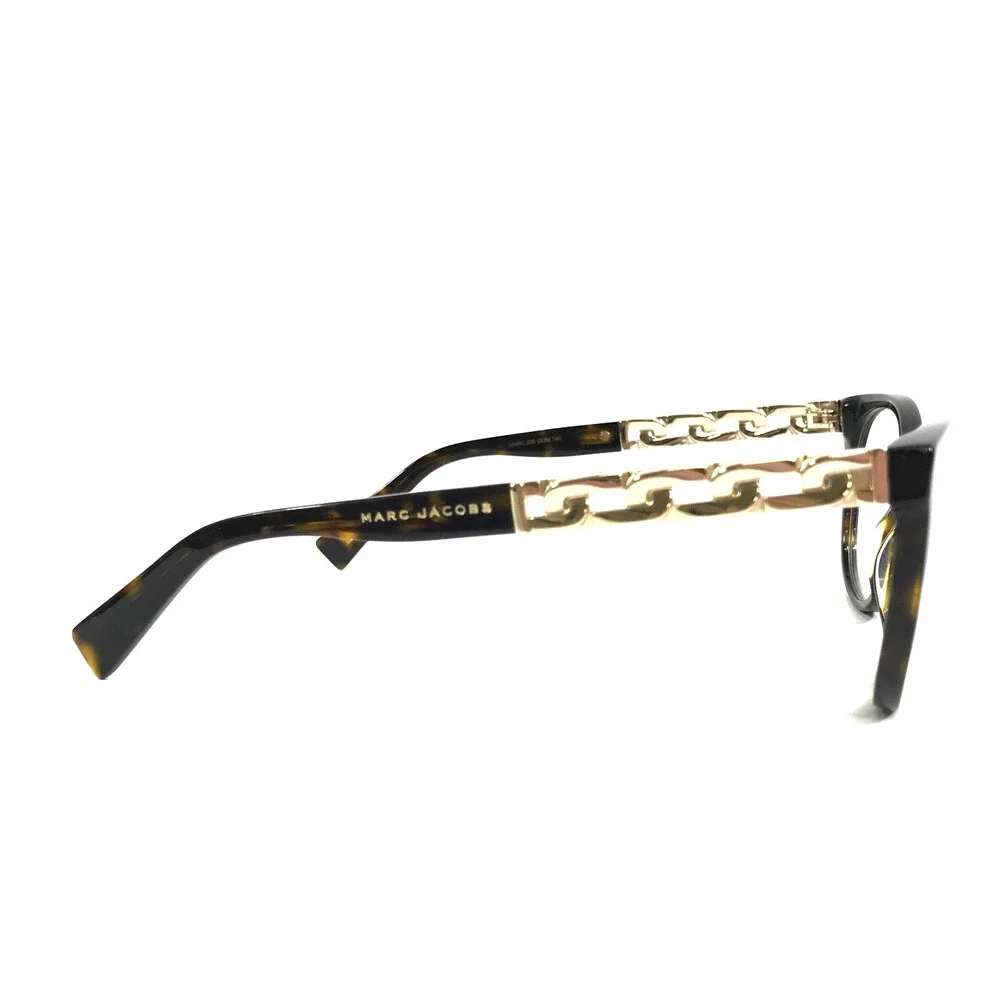Marc Jacobs Eyeglasses Frames 335 QUM Tortoise Brown Cat Eye Full Rim 52-19-140